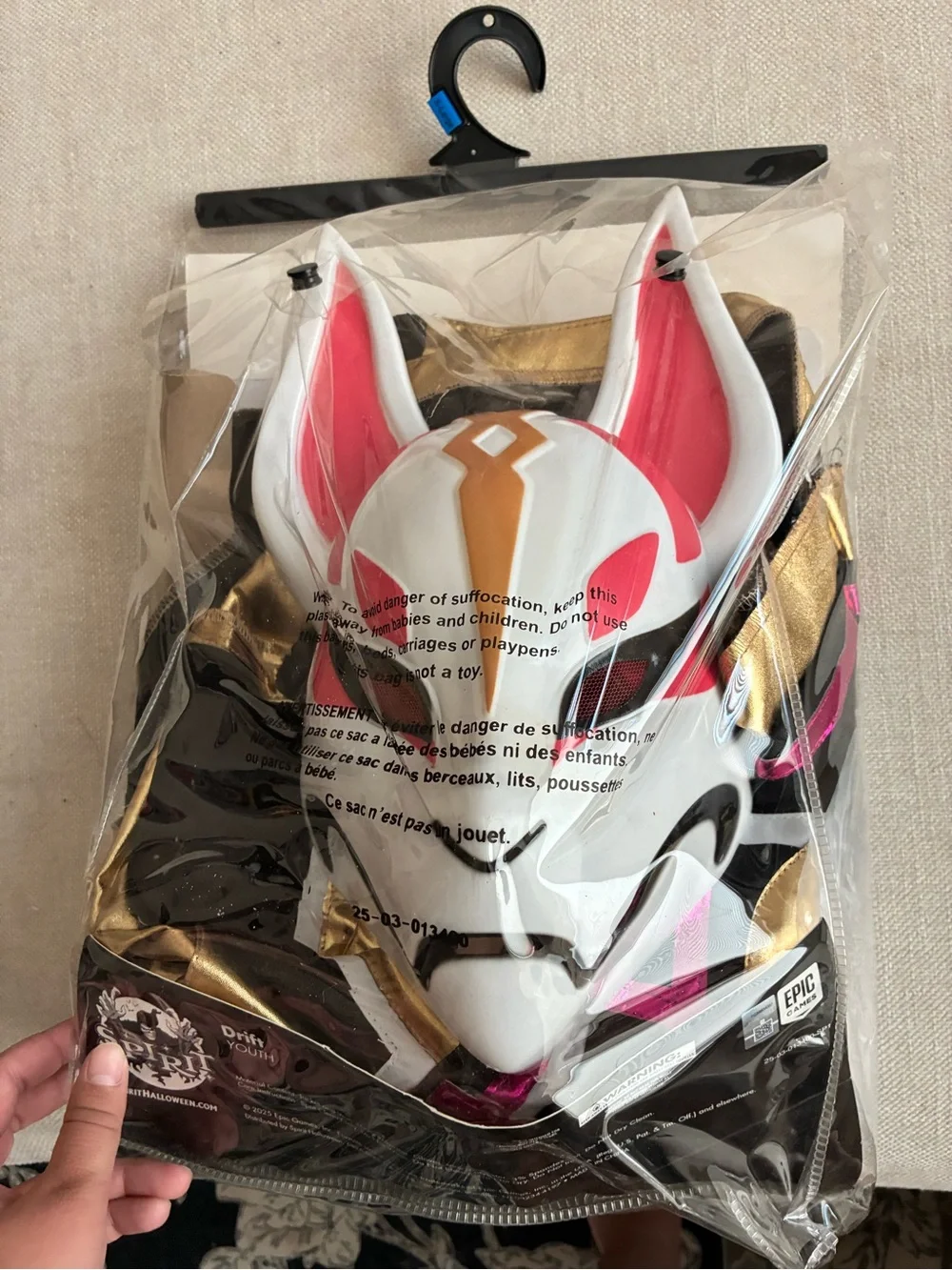 Spirit Fortnite Drift Costume - Black, Red, Gold, Pink